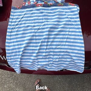 Blue and White Striped Tank Top